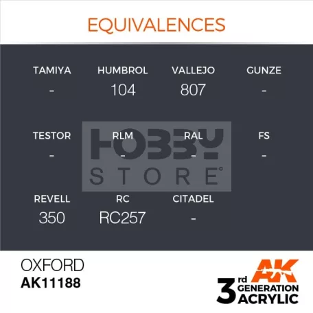 AK-Interactive - Acrylics 3rd generation Oxford 17ml - akrilfesték AK11188