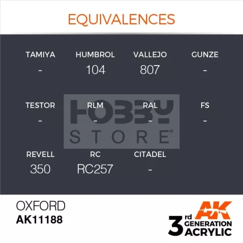 AK-Interactive - Acrylics 3rd generation Oxford 17ml - akrilfesték AK11188