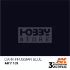 AK-Interactive - Acrylics 3rd generation Dark Prussian Blue 17ml - akrilfesték AK11189