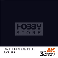   AK-Interactive - Acrylics 3rd generation Dark Prussian Blue 17ml - akrilfesték AK11189