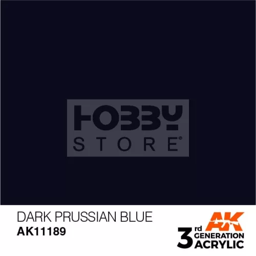 AK-Interactive - Acrylics 3rd generation Dark Prussian Blue 17ml - akrilfesték AK11189
