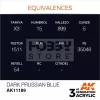 AK-Interactive - Acrylics 3rd generation Dark Prussian Blue 17ml - akrilfesték AK11189