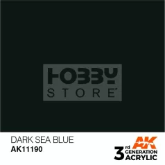   AK-Interactive - Acrylics 3rd generation Dark Sea Blue 17ml - akrilfesték AK11190