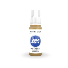   AK-Interactive - Acrylics 3rd generation Gold 17ml - akrilfesték AK11191