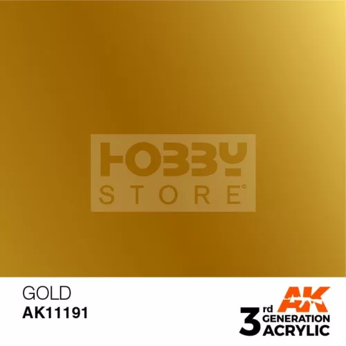 AK-Interactive - Acrylics 3rd generation Gold 17ml - akrilfesték AK11191