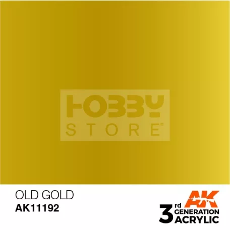 AK-Interactive - Acrylics 3rd generation Old Gold 17ml - akrilfesték AK11192