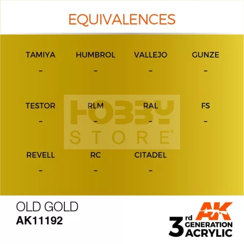 AK-Interactive - Acrylics 3rd generation Old Gold 17ml - akrilfesték AK11192