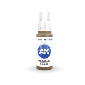   AK-Interactive - Acrylics 3rd generation Rusty Gold 17ml - akrilfesték AK11193