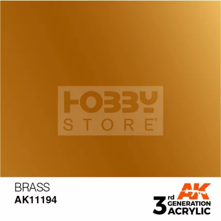 AK-Interactive - Acrylics 3rd generation Brass 17ml - akrilfesték AK11194