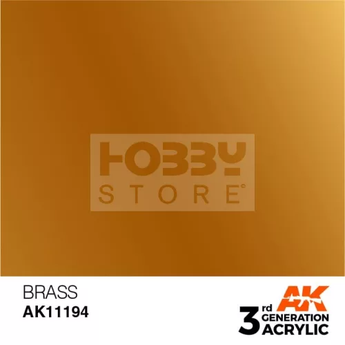 AK-Interactive - Acrylics 3rd generation Brass 17ml - akrilfesték AK11194