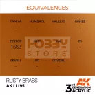 AK-Interactive - Acrylics 3rd generation Rusty Brass 17ml - akrilfesték AK11195