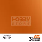 AK-Interactive - Acrylics 3rd generation Copper 17ml - akrilfesték AK11197