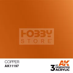   AK-Interactive - Acrylics 3rd generation Copper 17ml - akrilfesték AK11197