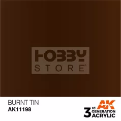   AK-Interactive - Acrylics 3rd generation Burnt Tin 17ml - akrilfesték AK11198