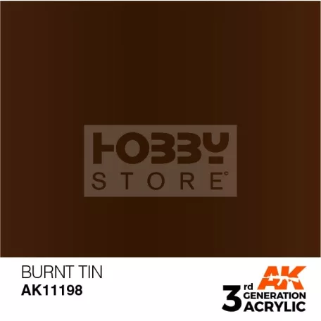 AK-Interactive - Acrylics 3rd generation Burnt Tin 17ml - akrilfesték AK11198