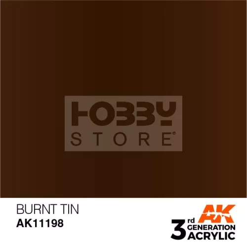 AK-Interactive - Acrylics 3rd generation Burnt Tin 17ml - akrilfesték AK11198