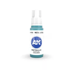   AK-Interactive - Acrylics 3rd generation Metallic Blue 17ml - akrilfesték AK11199