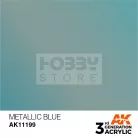 AK-Interactive - Acrylics 3rd generation Metallic Blue 17ml - akrilfesték AK11199
