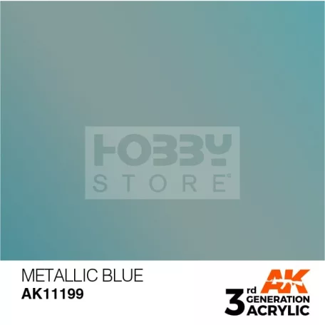 AK-Interactive - Acrylics 3rd generation Metallic Blue 17ml - akrilfesték AK11199