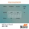 AK-Interactive - Acrylics 3rd generation Metallic Blue 17ml - akrilfesték AK11199