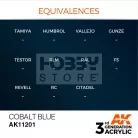 AK-Interactive - Acrylics 3rd generation Cobalt Blue 17ml - akrilfesték AK11201