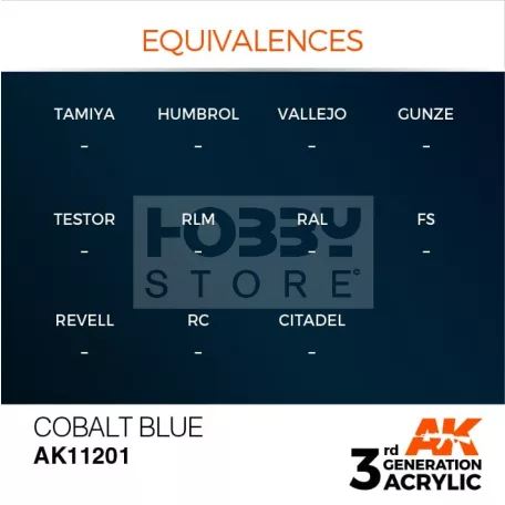 AK-Interactive - Acrylics 3rd generation Cobalt Blue 17ml - akrilfesték AK11201