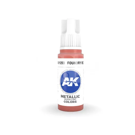 AK-Interactive - Acrylics 3rd generation Foundry Red 17ml - akrilfesték AK11203