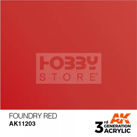 AK-Interactive - Acrylics 3rd generation Foundry Red 17ml - akrilfesték AK11203