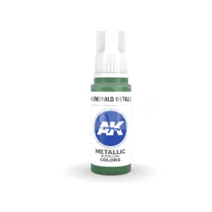   AK-Interactive - Acrylics 3rd generation Emerald Metallic Green 17ml - akrilfesték AK11204