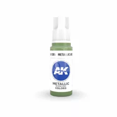   AK-Interactive - Acrylics 3rd generation Metallic Green 17ml - akrilfesték AK11205