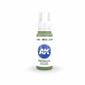   AK-Interactive - Acrylics 3rd generation Metallic Green 17ml - akrilfesték AK11205