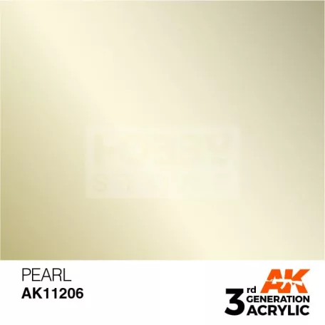 AK-Interactive - Acrylics 3rd generation Pearl 17ml - akrilfesték AK11206