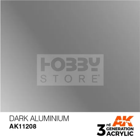 AK-Interactive - Acrylics 3rd generation Dark Aluminium 17ml - akrilfesték AK11208
