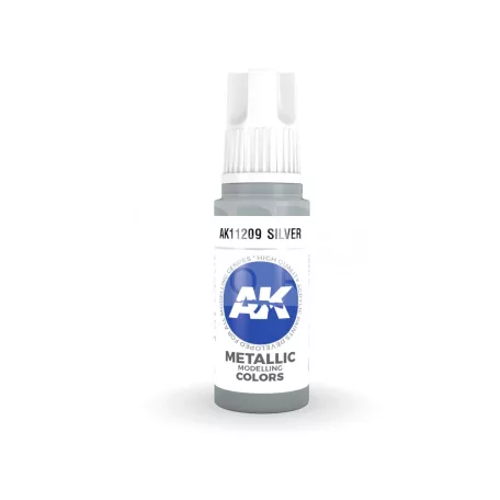 AK-Interactive - Acrylics 3rd generation Silver 17ml - akrilfesték AK11209