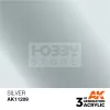 AK-Interactive - Acrylics 3rd generation Silver 17ml - akrilfesték AK11209