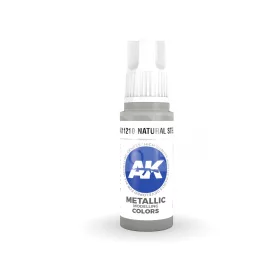   AK-Interactive - Acrylics 3rd generation Natural Steel 17ml - akrilfesték AK11210