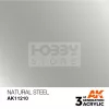 AK-Interactive - Acrylics 3rd generation Natural Steel 17ml - akrilfesték AK11210