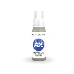   AK-Interactive - Acrylics 3rd generation Oily Steel 17ml - akrilfestékAK11211