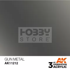  AK-Interactive - Acrylics 3rd generation Gun Metal 17ml - akrilfesték AK11212