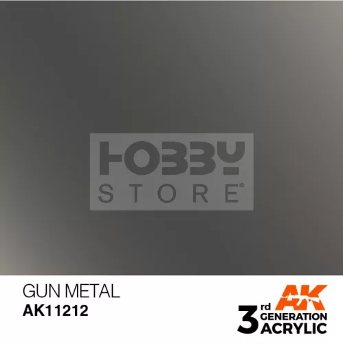 AK-Interactive - Acrylics 3rd generation Gun Metal 17ml - akrilfesték AK11212