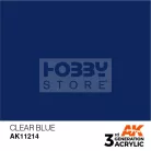 AK-Interactive - Acrylics 3rd generation Clear Blue 17ml - akrilfesték AK11214