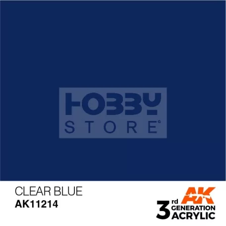 AK-Interactive - Acrylics 3rd generation Clear Blue 17ml - akrilfesték AK11214