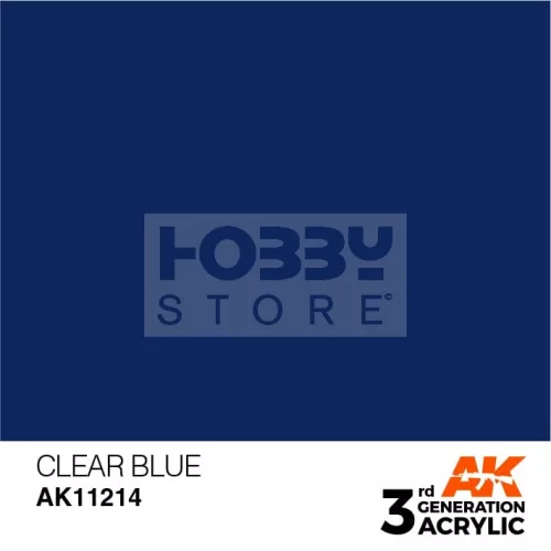 AK-Interactive - Acrylics 3rd generation Clear Blue 17ml - akrilfesték AK11214