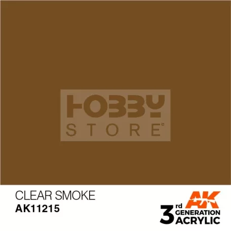 AK-Interactive - Acrylics 3rd generation Clear Smoke 17ml - akrilfesték AK11215