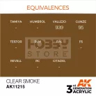 AK-Interactive - Acrylics 3rd generation Clear Smoke 17ml - akrilfesték AK11215