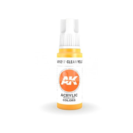 AK-Interactive - Acrylics 3rd generation Clear Yellow 17ml - akrilfesték AK11217