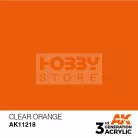 AK-Interactive - Acrylics 3rd generation Clear Orange 17ml - akrilfesték AK11218