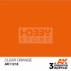   AK-Interactive - Acrylics 3rd generation Clear Orange 17ml - akrilfesték AK11218
