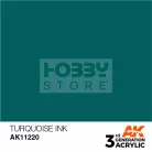 AK-Interactive - Acrylics 3rd generation Turquoise INK 17ml - akrilfesték AK11220