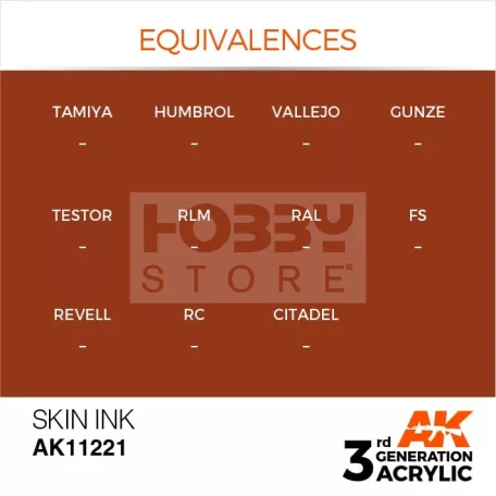 AK-Interactive - Acrylics 3rd generation Skin INK 17ml - akrilfesték AK11221
